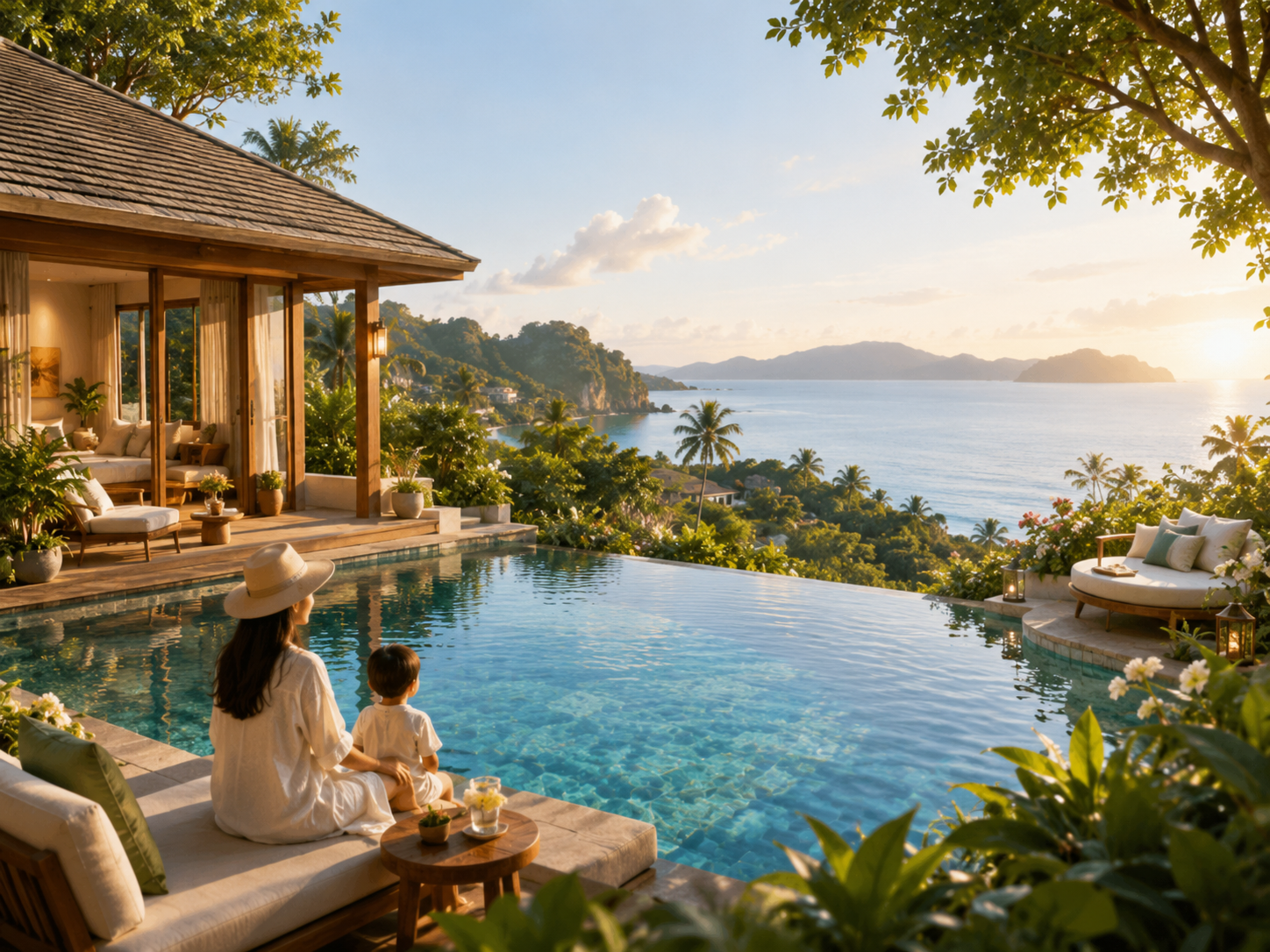 Family wellness resort stay with sea view in Thailand