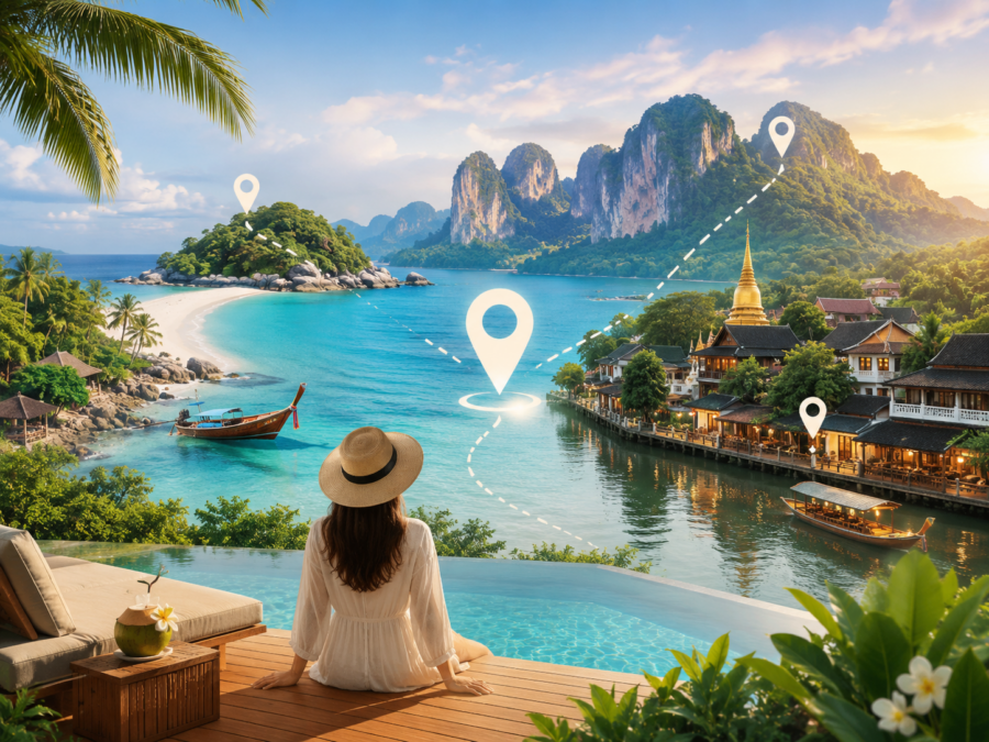 Thailand travel destinations with beaches mountains islands and riverside towns