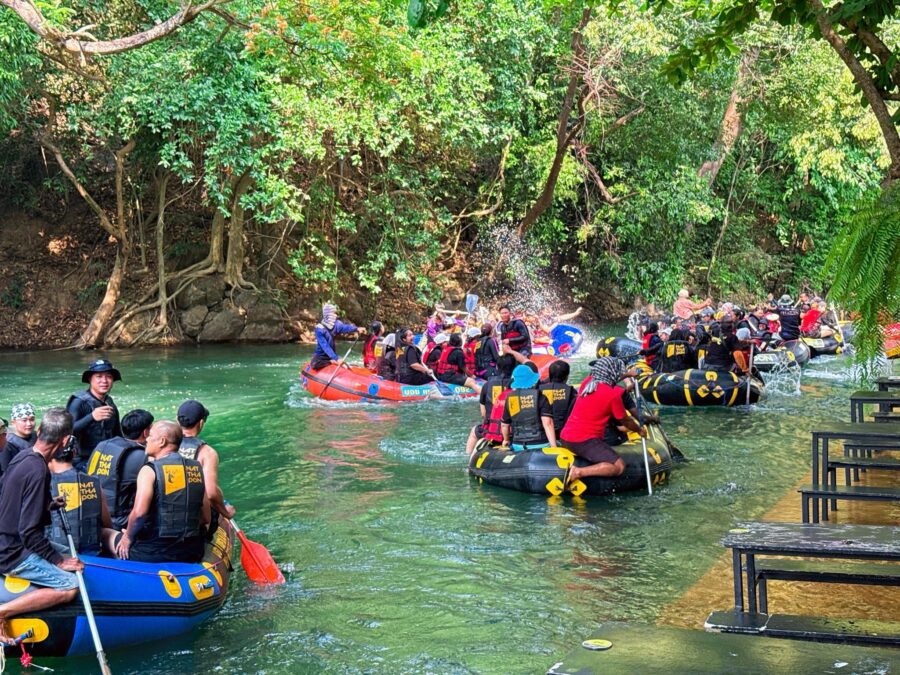 Rafting activity in Kaeng Krachan Phetchaburi Thailand