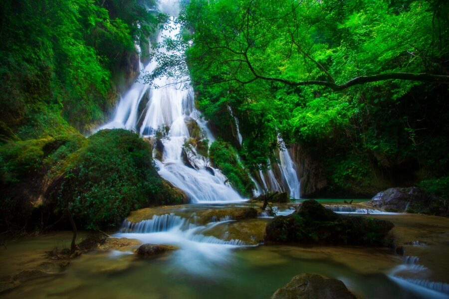 Phasawan Waterfall in Kanchanaburi, Thailand